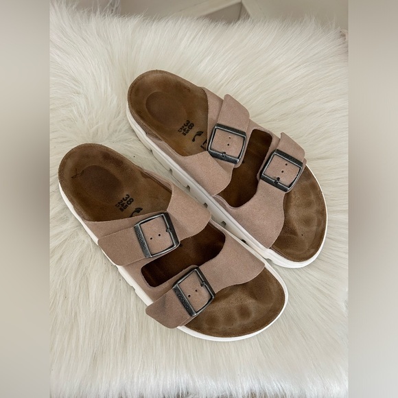 Birkenstock Arizona Chunky Size 7 Suede Great Condition - Picture 6 of 9